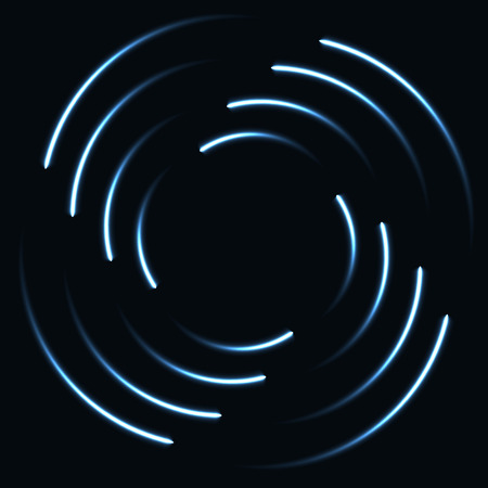glowing lines(circular movement version)のイラスト素材