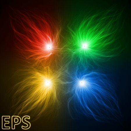 magical energy beamsのイラスト素材