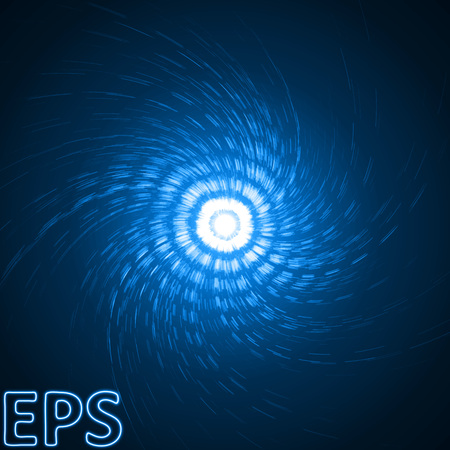 energy beam with pulse effect. blue vortex version.のイラスト素材