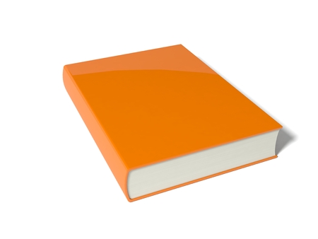 3d illustration of simple book. isolated on white.の写真素材