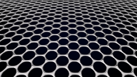 3d illustration of graphene structure.の写真素材