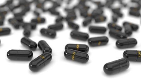 3d conceptual desing of very danger and deadly flakka pills.の写真素材