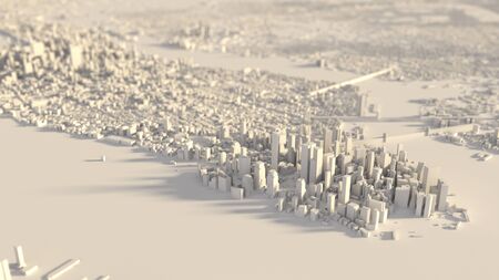 3D newyork city. suitable for city, realty, technology, and modern life themes. 3d illustration