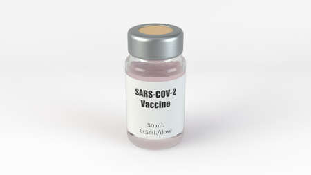 3d illustration of multidose vaccine. suitable for vaccine, medicine and pandemic themes.