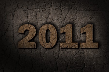 Logo of new 2011 ( 3d rendering )の写真素材