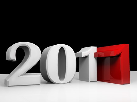 Logo of new 2011 ( 3d rendering )