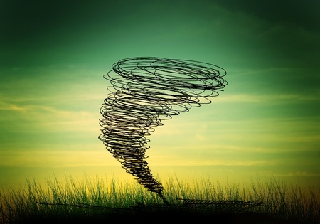 sketch of the hurricane drawn by pencil on grunge backgroundの写真素材