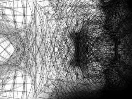 Abstract fantastic background made ââout of lines of monochromeの写真素材