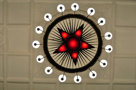 Red star in Moscow Metroのeditorial素材