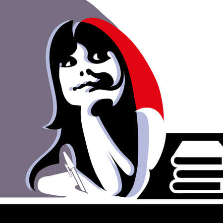 Graphic illustration with international (world) knowledge day. Suitable for invitation, flyer, sticker, poster, banner, card, label, cover, web. Vector illustration.のイラスト素材