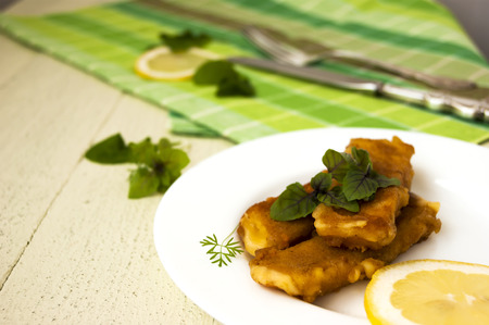 Fried cheese sticks on Pragueの写真素材