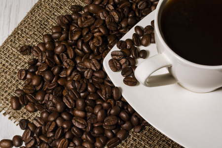 Cup of black coffeeの写真素材