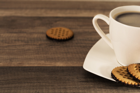 Cup of black coffeeの写真素材