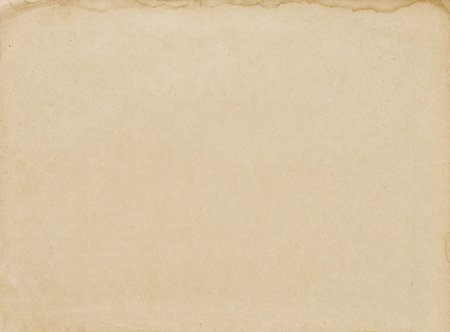 Old paper sheet or parchment texture background. Element for design. Top view.の写真素材