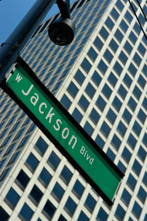 Jackson street signの写真素材
