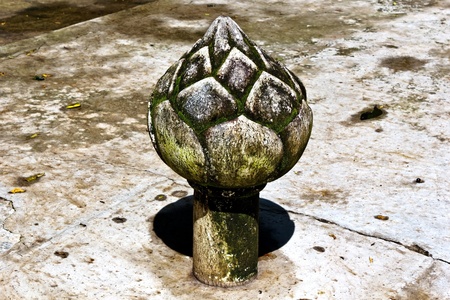 Stone lotus carveのeditorial素材