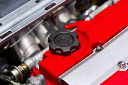 Close up an engine in a carの写真素材