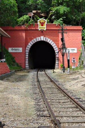 Khun Tan Tunnel, Longest train tunnel in Thailandのeditorial素材