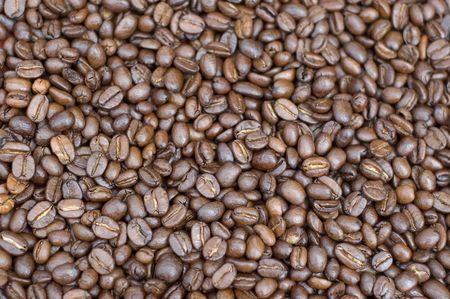 Coffee beans backgroundの写真素材