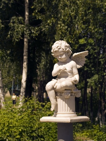 sculpture of an angel.の写真素材
