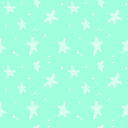 Seamless abstract blue background. Sky, sea, stars. Design for wallpapers, textiles, fabrics, stationery.の写真素材