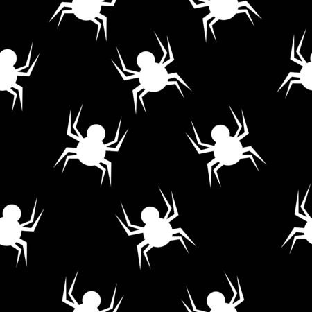 Spider pattern. Halloween Design for gift wrapping, clothes, posters.のイラスト素材