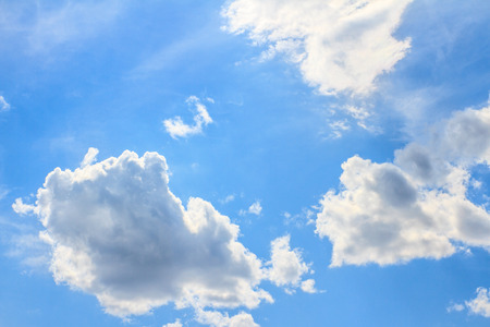 Blue sky with cloudsの写真素材