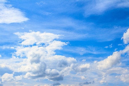 Blue sky with cloudsの写真素材