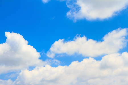 Blue sky with cloudsの写真素材