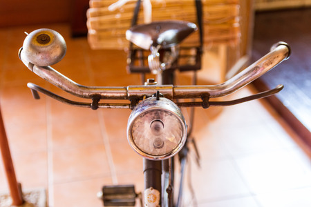 old vintage retro style bicycleの写真素材