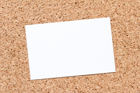 note paper on cork boardの写真素材