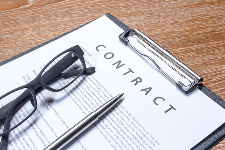 business contract document paper