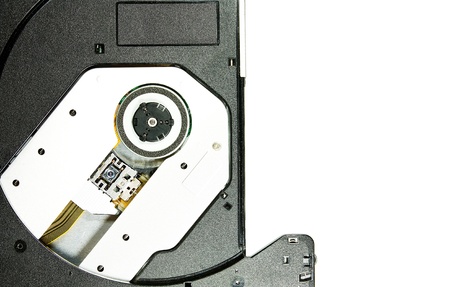Closeup image CDRom / DVD Rom reader 