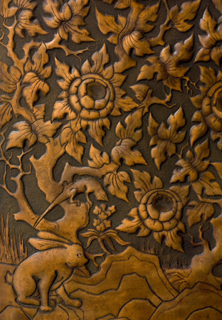 Wall pattern Thailandの写真素材