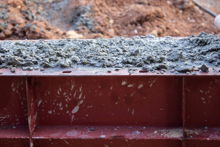 Work concrete  beam construction in sites.の写真素材