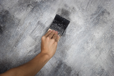 color paint concrete Loft style on wallの写真素材