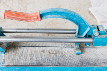 industry construction builder work tile cutter toolの写真素材