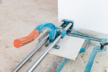 industry construction builder work tile cutter toolの写真素材