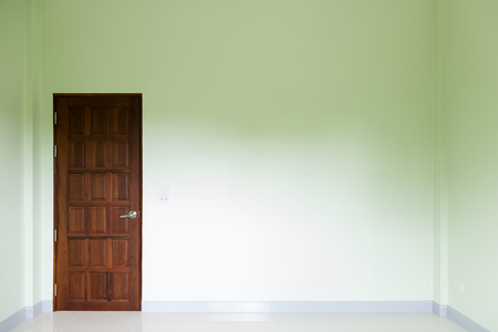 Empty room and door in a modern houseの写真素材