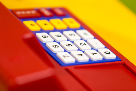 toy , focus key number 5の写真素材