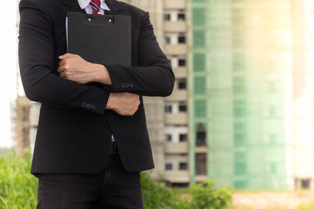 people portrait men engineering work in site  constructionの写真素材