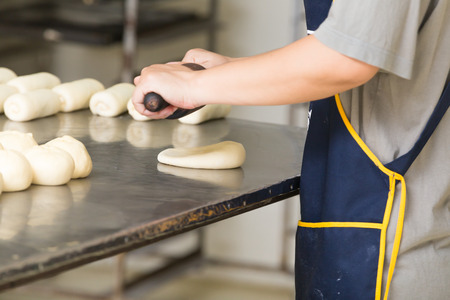 Bakery thai food,prepare knead dough before the oven