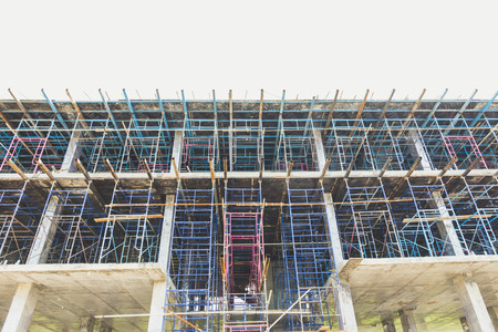 NAKHONRATCHASIMA, THAILAND - SEPTEMBER 9, 2016: industrial construction outdoor work use scaffolding...