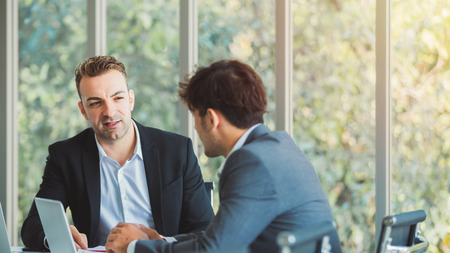 Business team working at modern officeの写真素材