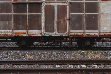 Old train wrecks that were left waiting for repairs