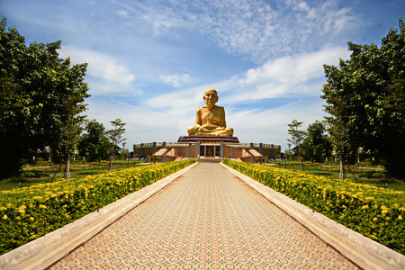 Biggest statue of Luang Pu Thuat at was one of the most famous Buddhist monks during Rattanakosin Period.の写真素材