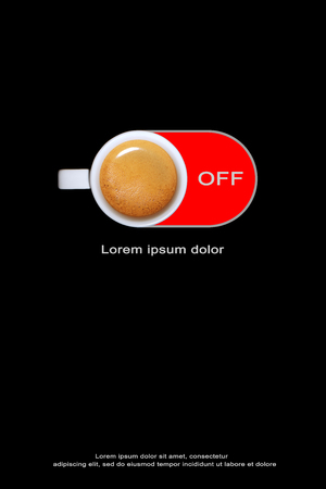 Coffee Poster Advertisement Flayers Illustrationの写真素材