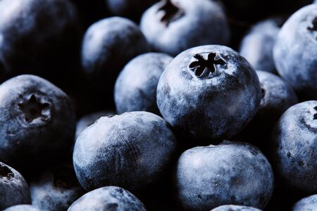 Ripe and sweet blueberriesの写真素材