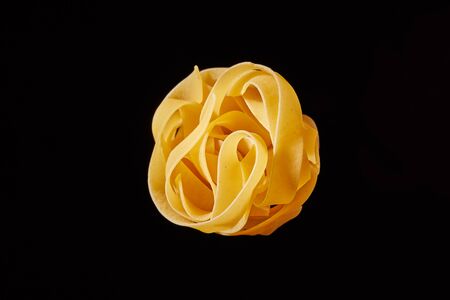 one raw dry nest pastaの写真素材
