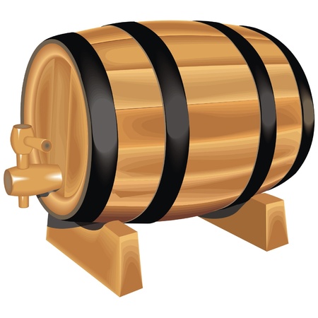 wine barrelのイラスト素材